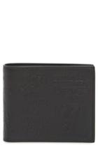 Men's Saint Laurent Stamp Leather Bifold Wallet - Black