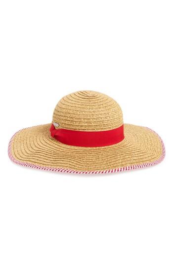 Women's San Diego Hat Floppy Straw Hat - Red