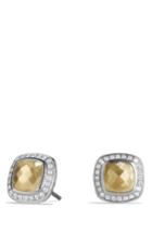 Women's David Yurman 'albion' Earrings With 18k Gold Dome And Diamonds