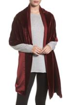 Women's Eileen Fisher Velvet Wrap, Size - Burgundy