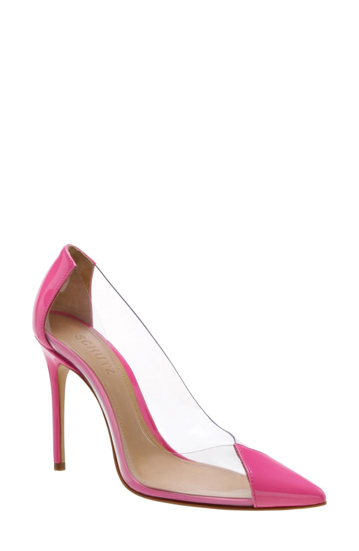 Women's Schutz Cendi Transparent Pump M - Pink