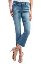 Women's Liverpool Jeans Company Stretch Crop Flare Leg Jeans - Blue