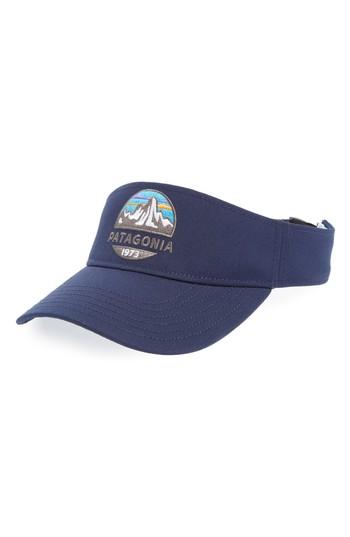 Men's Patagonia Fitz Roy Scope Visor - Blue
