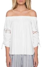 Women's Willow & Clay Lace Off The Shoulder Blouse - White