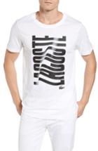 Men's Lacoste Vertical Graphic T-shirt (l) - White