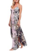 Women's Free People Wildflower Print Maxi Slipdress - Purple