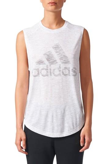 Women's Adidas Original Muscle Tank, Size - White