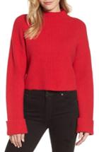 Women's Kenneth Cole New York Wide Cuff Mock Neck Sweater - Red