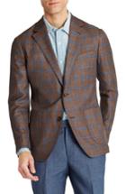 Men's Bonobos Capstone Slim Fit Plaid Wool Blend Sport Coat S - Brown