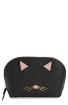 Kate Spade New York Cats Meow Small Abalene Leather Cosmetics Case