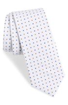 Men's 1901 'skyler' Dot Cotton Tie, Size - Blue