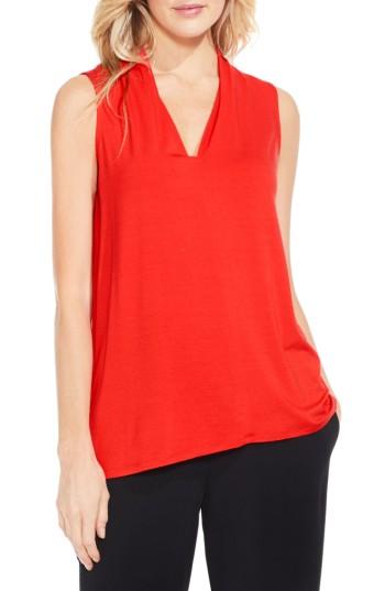Women's Vince Camuto V-neck Jersey Top - Orange