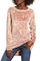 Women's Bp. Washed Velour Tunic Sweatshirt, Size - Pink