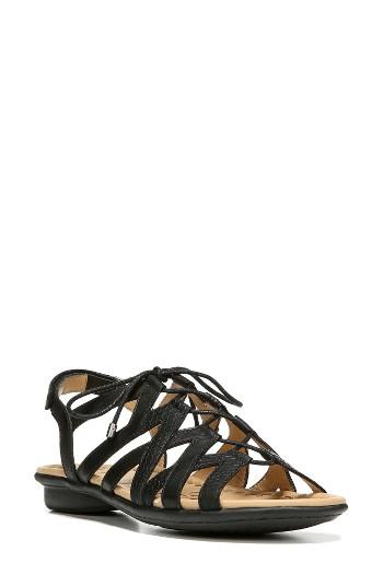 Women's Naturalizer 'whimsy' Ghillie Sandal .5 W - Black
