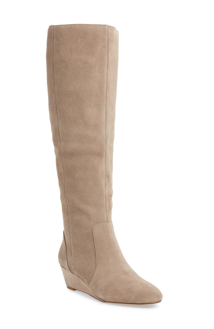 Women's Sole Society Aileena Over The Knee Boot .5 M - Beige