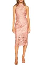 Women's Bardot Isa Lace Halter Dress - Pink