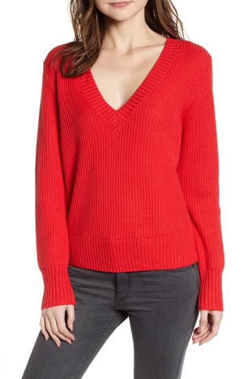 Women's Chelsea28 V-neck Sweater - Red