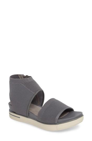 Women's Eileen Fisher Knit Sport Sandal M - Grey