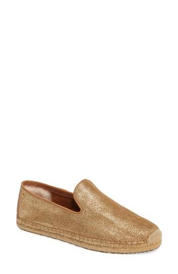 Women's Ugg Sandrinne Ii Metallic Espadrille Flat .5 M - Metallic