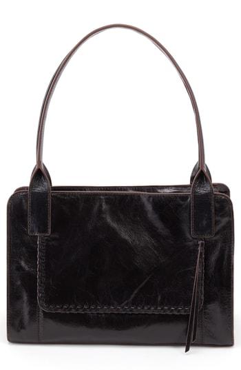 Hobo Splendor Leather Satchel - Black