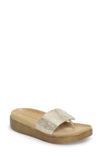 Women's Donald Pliner Fifi Slide Sandal .5 M - Metallic