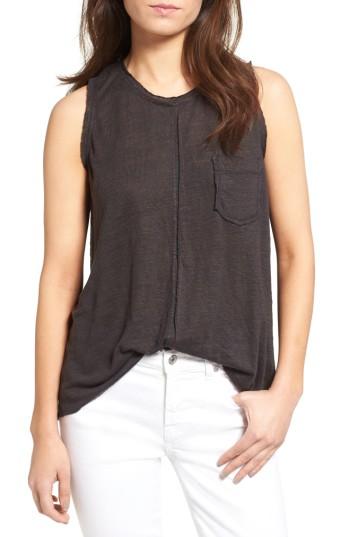 Women's 7 For All Mankind Split Back Linen Tank
