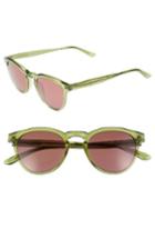 Men's Smoke X Mirrors St. Louis 49mm Retro Sunglasses - Crystal Green/ Brown