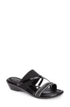 Women's Tuscany By Easy Street Velino Crystal Embellished Strappy Wedge Sandal