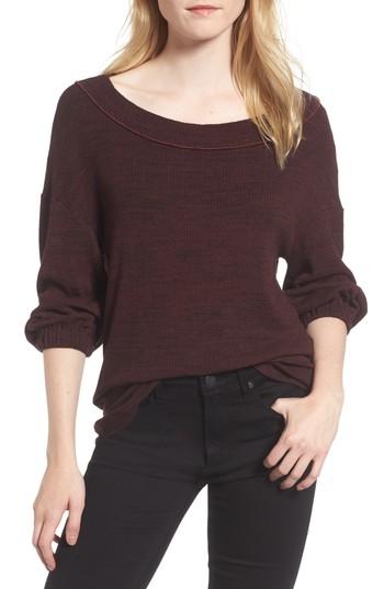 Women's Splendid Triblend Ribbed Top - Purple