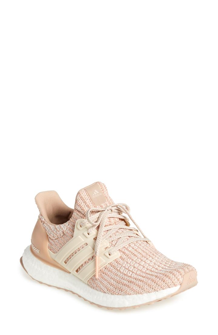 Women's Adidas 'ultraboost' Running Shoe .5 M - Beige
