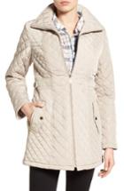 Women's Gallery Side Tab Quilted Coat - Ivory