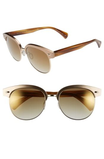 Women's Oliver Peoples 'shaelie' 55mm Sunglasses - Bronze Copper/ Gold