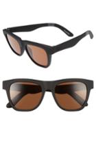 Men's Toms Dalston 54mm Sunglasses - Matte Black Solid Brown