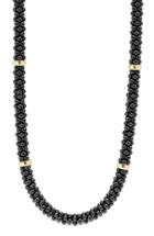 Women's Lagos 'black Caviar' Station Rope Necklace