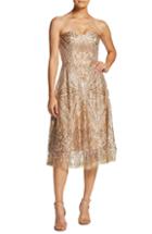 Women's Dress The Population Sarah Sequin Strapless Fit & Flare Dress