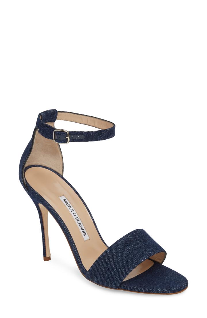 Women's Manolo Blahnik Tres Ankle Strap Sandal