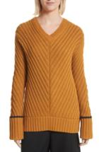 Women's Grey Jason Wu Rib Knit Wool Blend Sweater - Blue