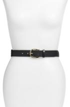 Women's Sezane Ninon Woven Leather Belt - Black