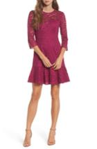 Women's Trina Trina Turk Stanley Lace Fit & Flare Dress - Pink