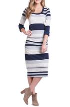 Women's Lilac Clothing Body-con Maternity Dress, Size - Blue