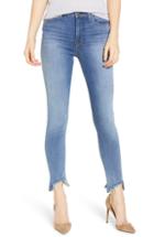 Women's Hudson Jeans Barbara High Waist Raw Step Hem Skinny Jeans - Blue