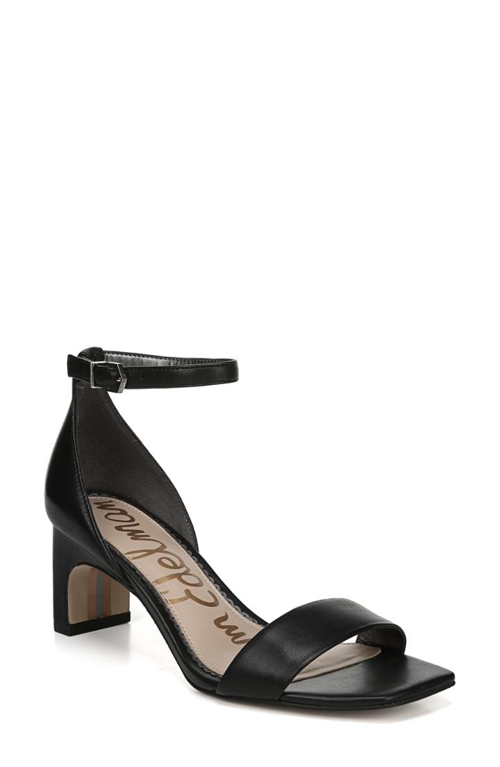 Women's Sam Edelman Holmes Ankle Strap Sandal .5 M - Black
