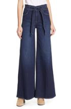 Women's Frame Belted Palazzo Jeans - Black