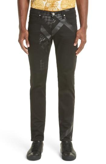 Men's Versace Jeans Slim Fit Print Jeans - Black