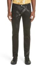 Men's Versace Jeans Slim Fit Print Jeans - Black