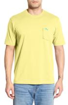 Men's Tommy Bahama 'new Bali Sky' Original Fit Crewneck Pocket T-shirt - Yellow