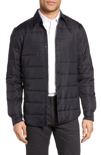 Men's Boss Landolfo Quilted Shirt Jacket | LookMazing