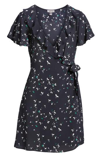 Women's Chelsea28 Print Wrap Minidress - Blue
