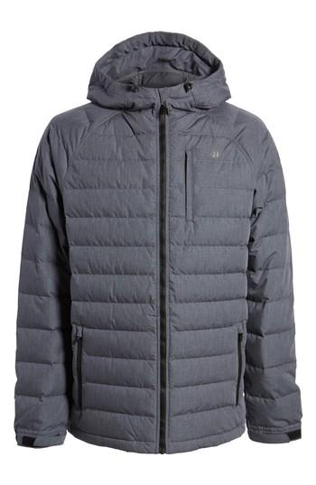 Men's Hurley Protect Quilted Down Jacket, Size - Grey