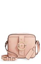 Sole Society Faux Leather Camera Crossbody Bag - Pink